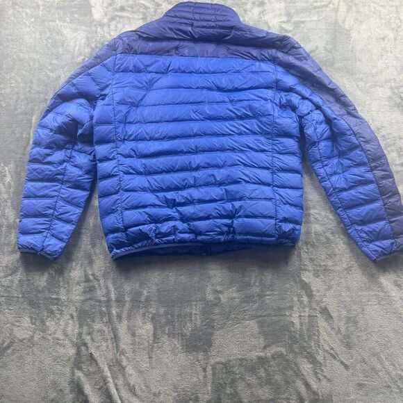 Gerry Puffer Jacket Mens Large Blue Goose Down Fillpower L Full Zip Outdoor - Picture 6 of 6